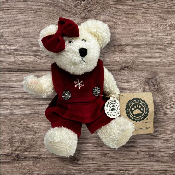 Boyds Bears Other - Boyds Bears Juliella T Frostfire Winter Snowflake Plush Stuffed Bear With Tags